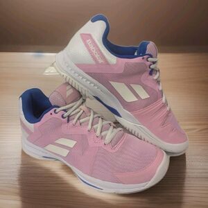 Babolat SFX 3 Pickleball Tennis Sneakers Pink Lady SZ 7.5 Wide 31S23530-5056